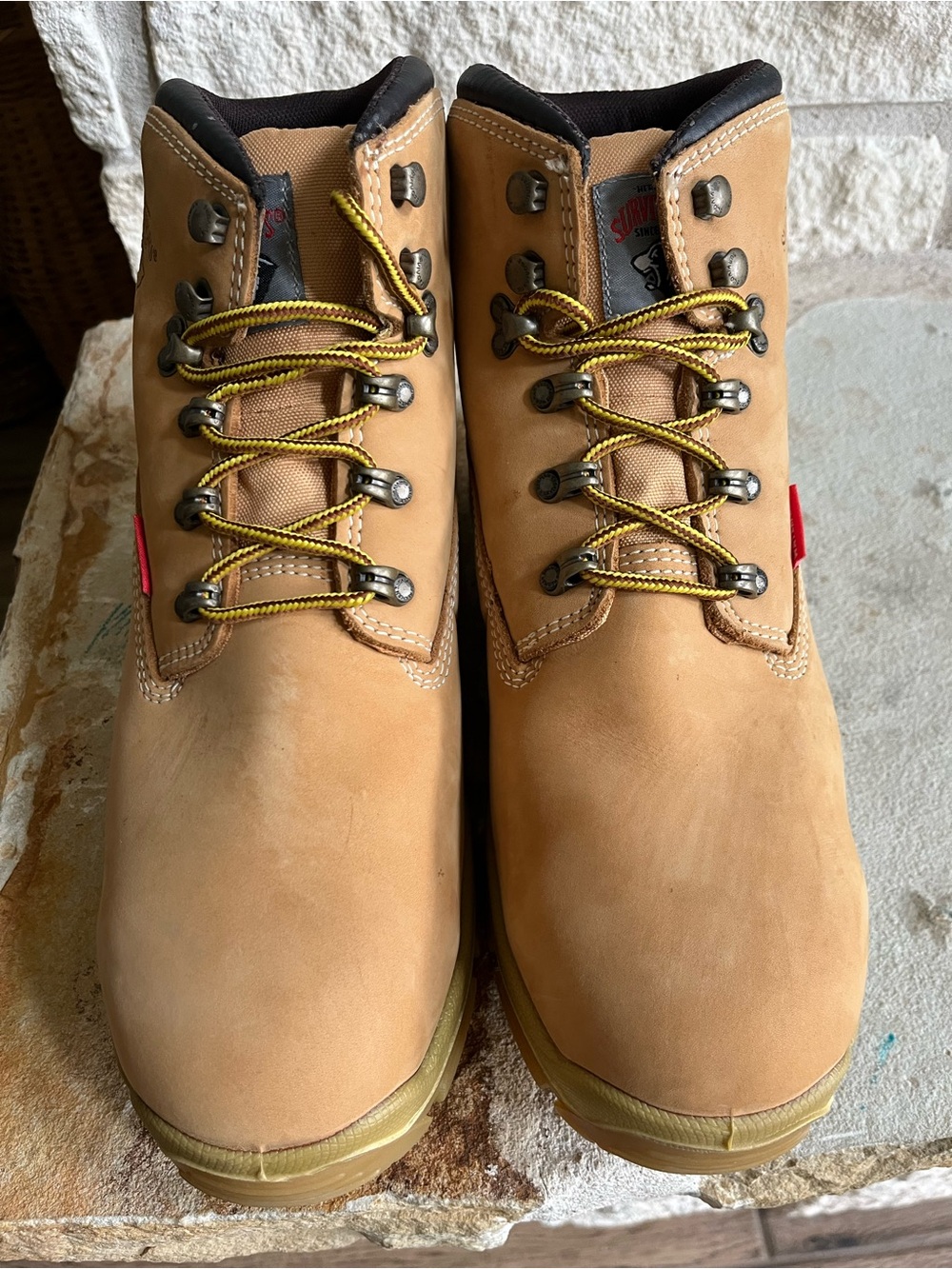 Herman Survivors Tan Work Boots NIB - Picture 2 of 12